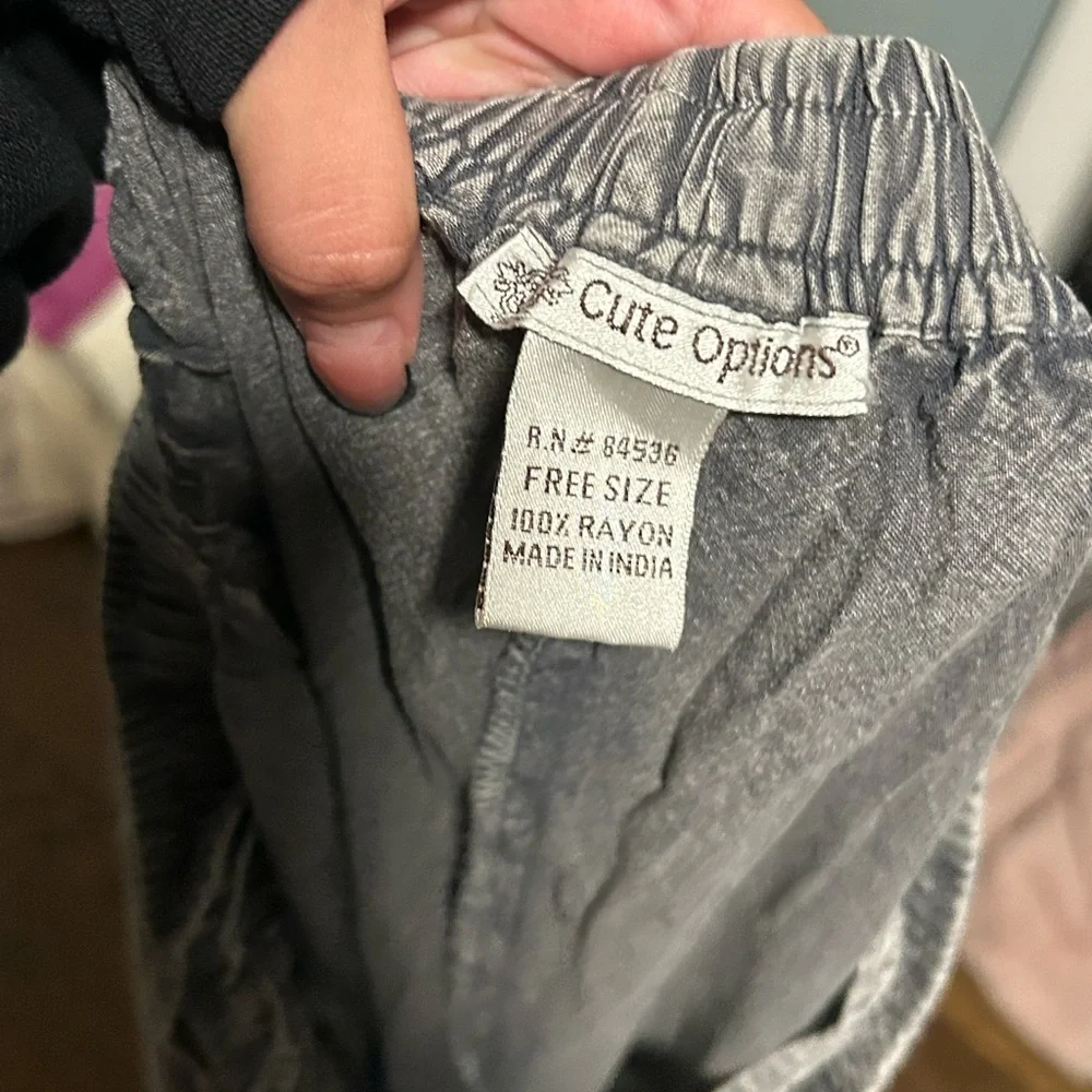 Gray Ruffled Pants - Picture 3 of 3